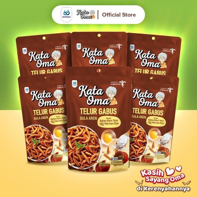 

Promo Paket Isi 6 Kata Oma Telur Gabus