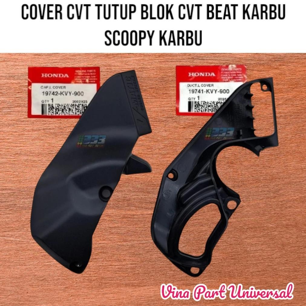 COVER TUTUP BLOK CVT BEAT KARBU TUTUP BLOK CVT SCOOPY KARBU BEAT LAMA SCOOPY LAMA KVY INNER OUTER OR