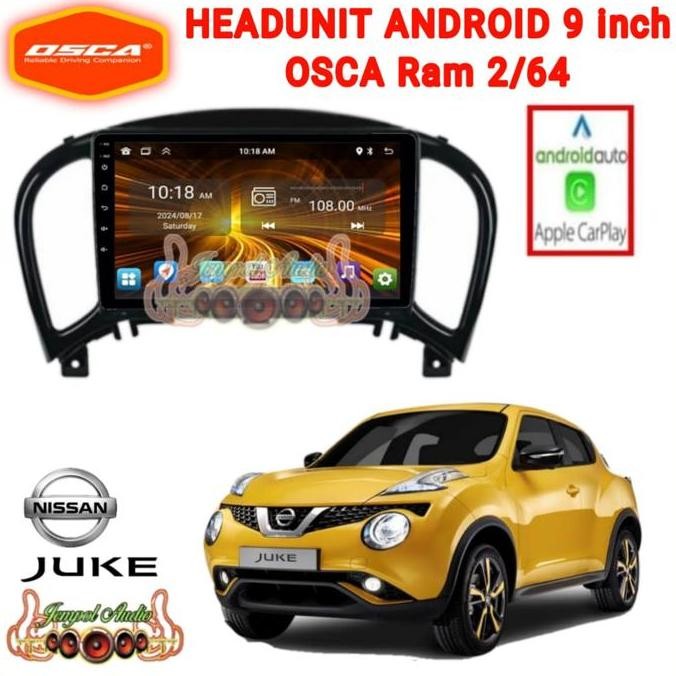 TERBARU - Head Unit Android OSCA 9 Inch Nissan Juke