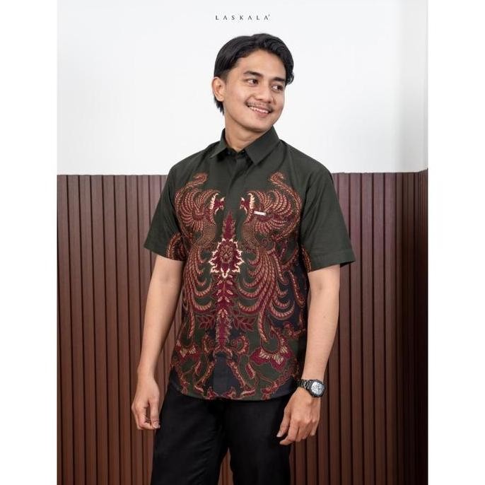 Grosir Laskala Premium Batik - Reswara | Slimfit | Lengan Pendek