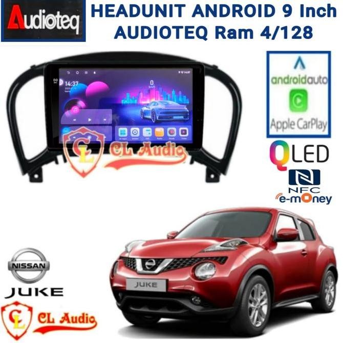 Head Unit Android Audioteq 9 Inch Nissan Juke Pnp