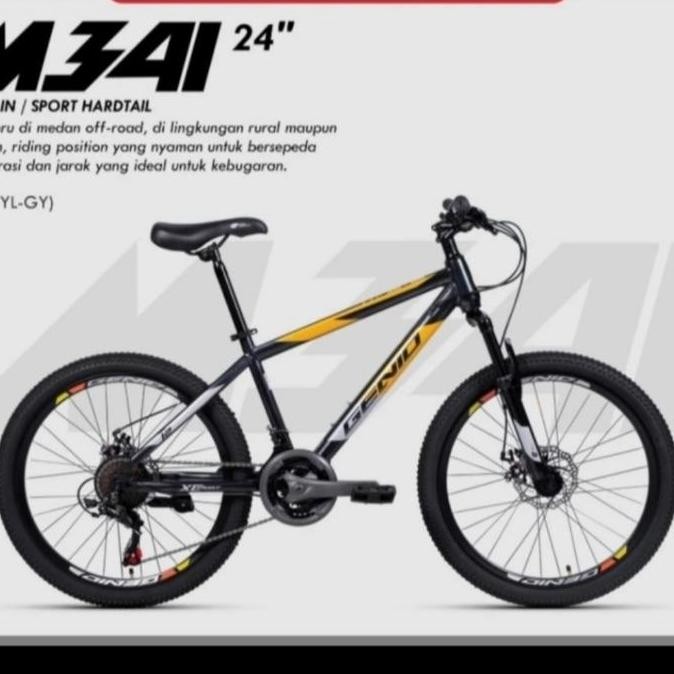 Promo Sepeda MTB 24 Inch Genio M 3412 New 24 speed COD