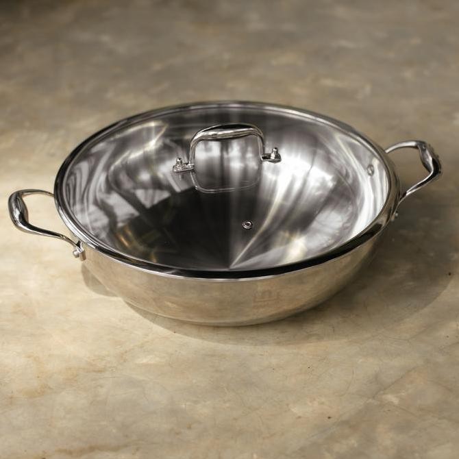 Cookware Stainless Steel Sus 304 Wok 34 Cm Allshop