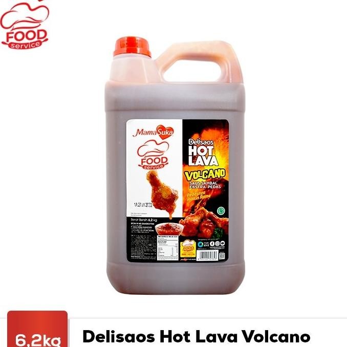

Mamasuka Mama Suka Saus Sambal Delisaos Hot Lava Volcano Ekstra Pedas 6,2 Kg