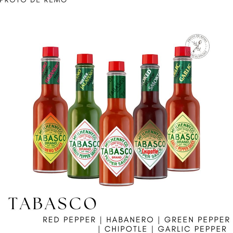 

Tabasco Red Pepper | Jalapeno | Habanero | Chipotle | Garlic Pepper Sauce - 60Ml
