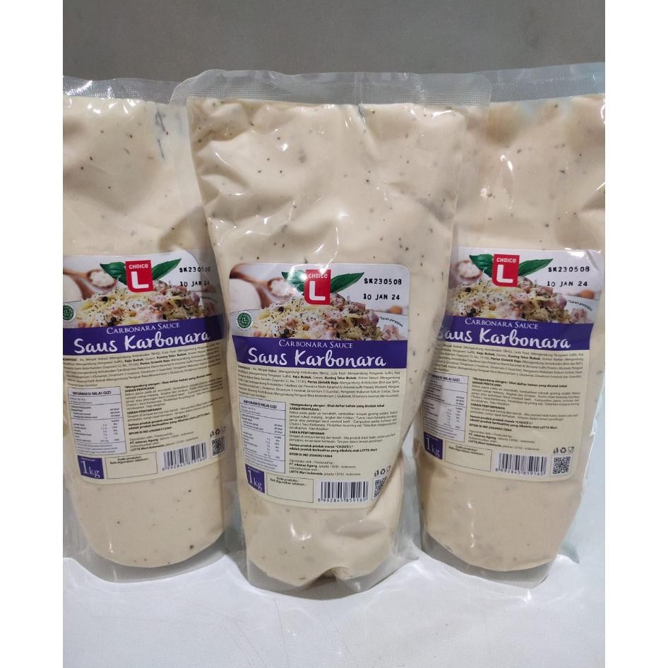 

Saus Spaghetti Pasta Daging Karbonara Carbonara Sauce - 1 Kg Choice L