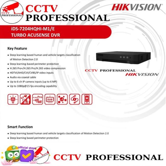 Grosir Hikvision Dvr 4 Channel Ds-7204Hqhi-M1/E 5Mp Hikvision