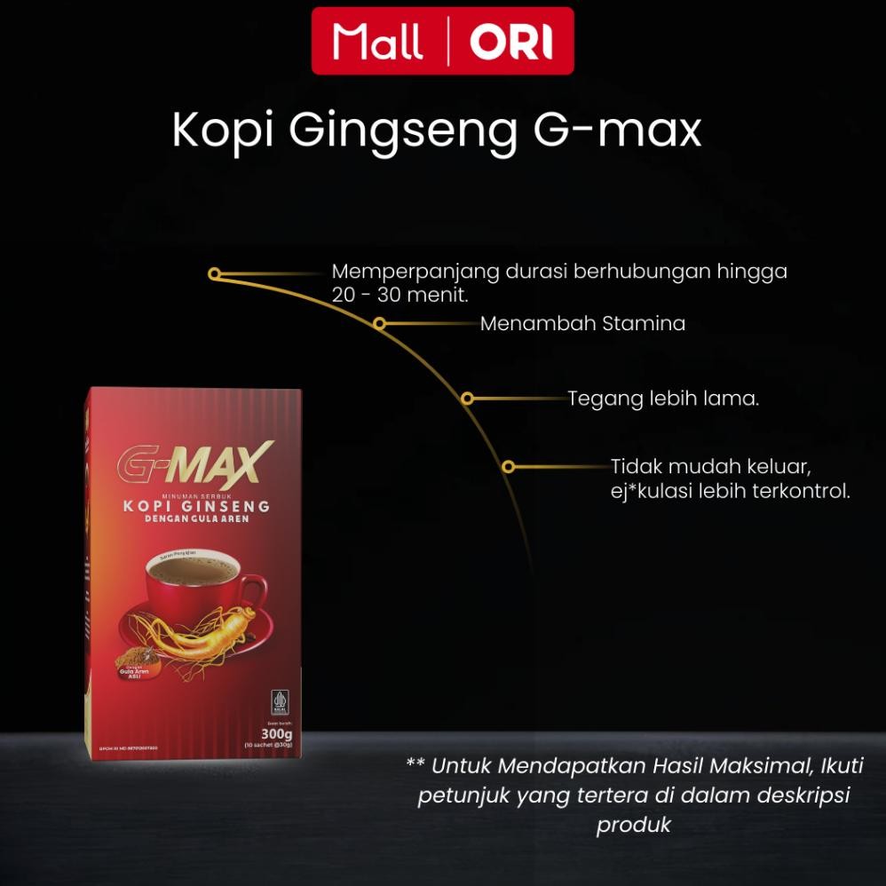 

Ready!! PROMO!! G-Max Kopi Ginseng Rasa Gula Aren - Kopi G-Max Original (Privasi Aman)