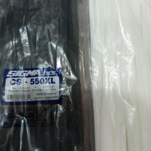 

TERLARIS - Kabel Ties Cable SIGMA 550 / 55cm . Hitam atau Putih