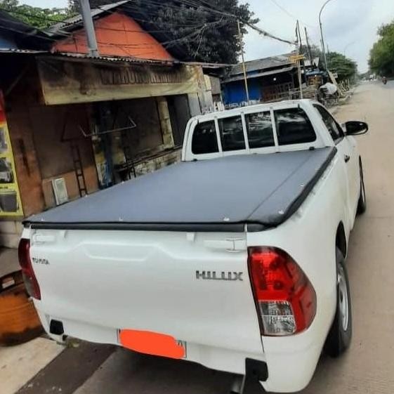 Tutup Bak Terpal Single Cabin Hilux Triton Ranger Dmax Model Resleting