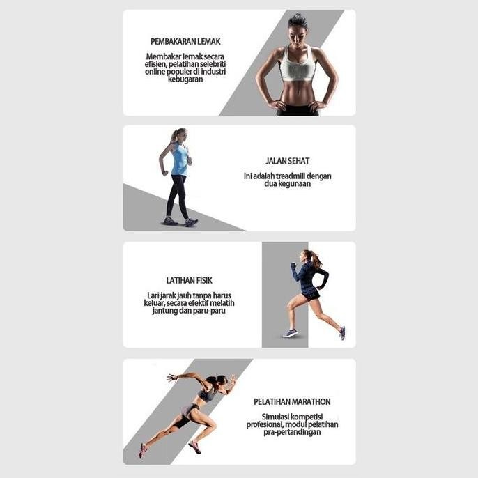 BEBAS ONGKIR - Treadmill Multifungsi Treadmill Murah Alat Olahraga Treadmill Alat Fitness Treadmill 