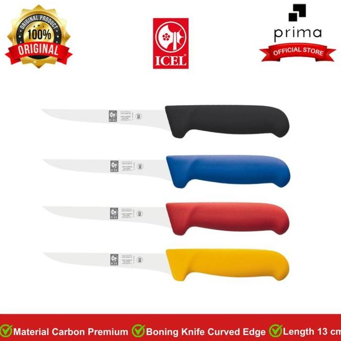 TERLARIS - Boning Knife Curved Edge 13 cm | Pisau Pemisah Daging & Tulang - ICEL