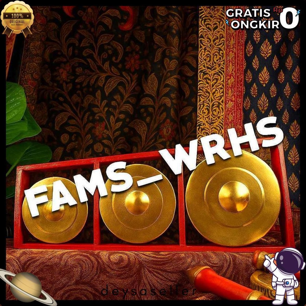 Kenong Isi 3 Kenong Gamelan Mainan Anak Alat Musik Tradisional Berkualitas (Bisa Cod)