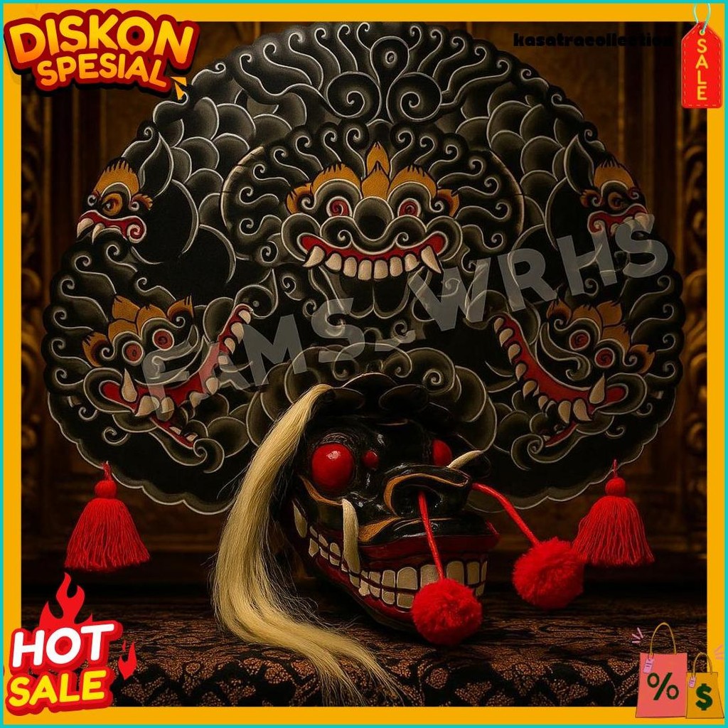 Barongan Telon Vip Ukuran 22 Full Kayu Barongan Caplokan Kayu