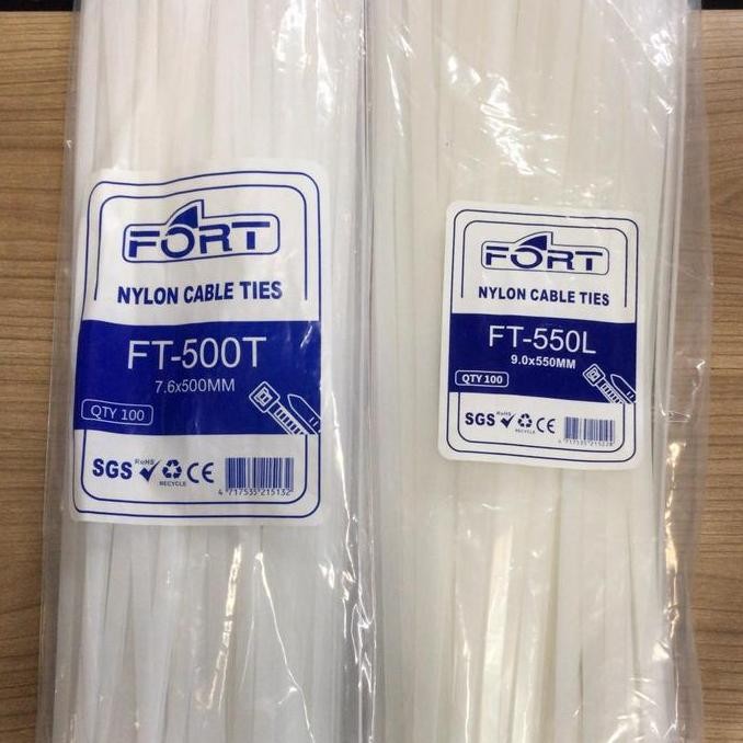 

TERMURAH - Kabel Ties Fort 550T 550 x 9.0mm Cable Tie panjang 55cm Hitam / Putih