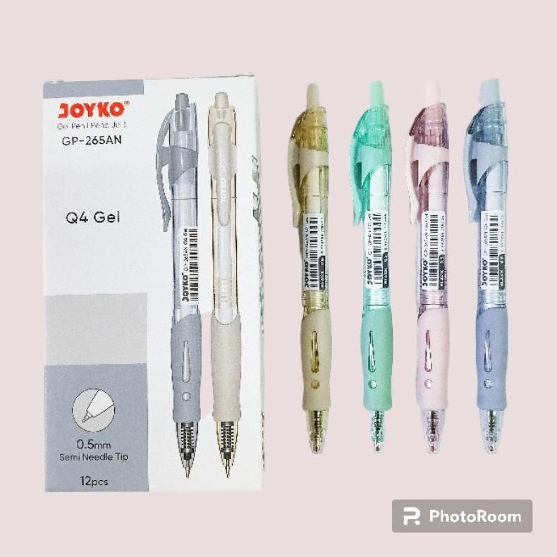 

Promo Terbaru Pulpen Q4 Gel Joyko GP-265AN/BN / BN Body Soft/PTL Murah BCZ-16