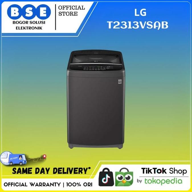 NEW LG T2313VSAB Mesin Cuci LG top loading 13 Kg T2313VSAB Smart inverter