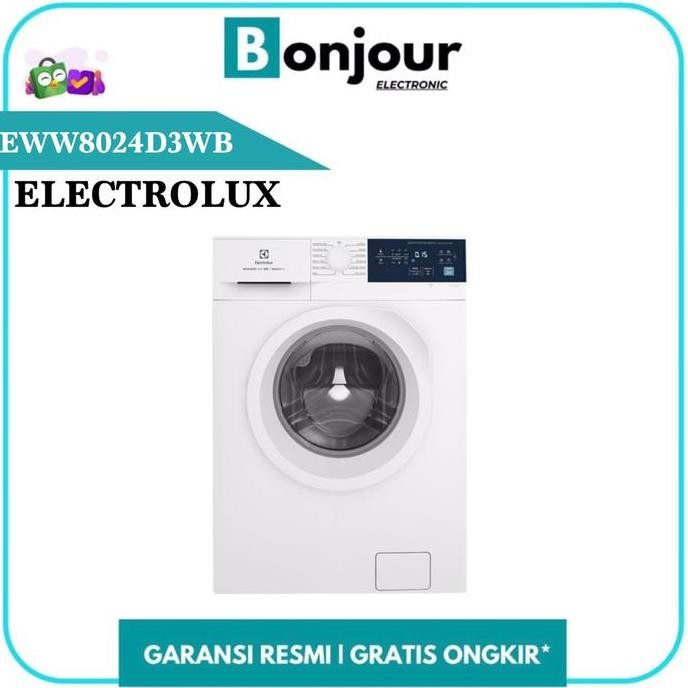 TERLARIS - Mesin Cuci Electrolux EWW8024D3WB 8/5 Kg Wash and Dryer 100% Kering