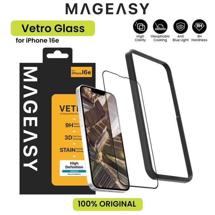 NEW Tempered Glass iPhone 16e MagEasy Vetro Anti Gores Screen Guard Protector
