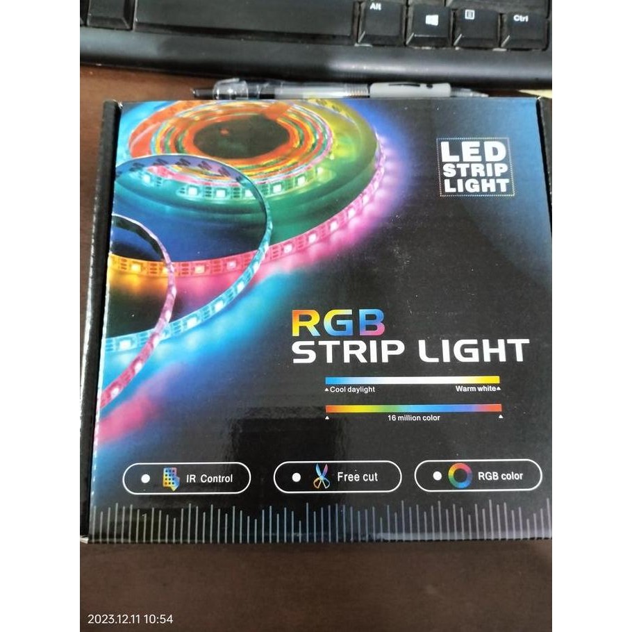 LAMPU LED STRIP RGB 5050 ASLI LAMPU (ADAPTOR+REMOT+MODUL) Alat lampu lampu  dinding lampu  hias  pla