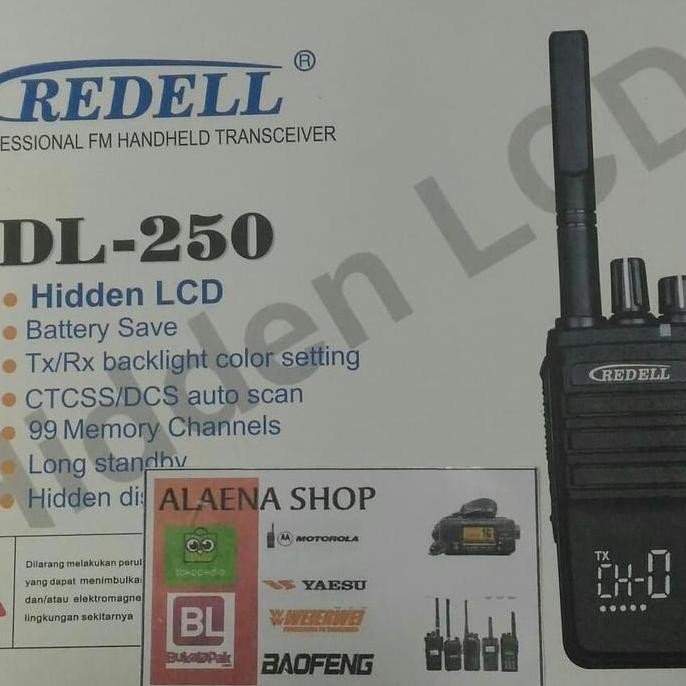 HT REDELL DL 250 VHF SINGLE BAND
