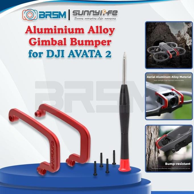 TERMURAH - SUNNYLIFE Aluminium Alloy Gimbal Bumper For DJI Avata 2 Camera Gimbal Guard Bar Protector