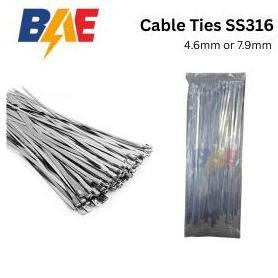 

TERBARU - Kabel Ties / Cable Ties Stainless Steel (SS316) 150mm x 4.6mm / 7.9mm