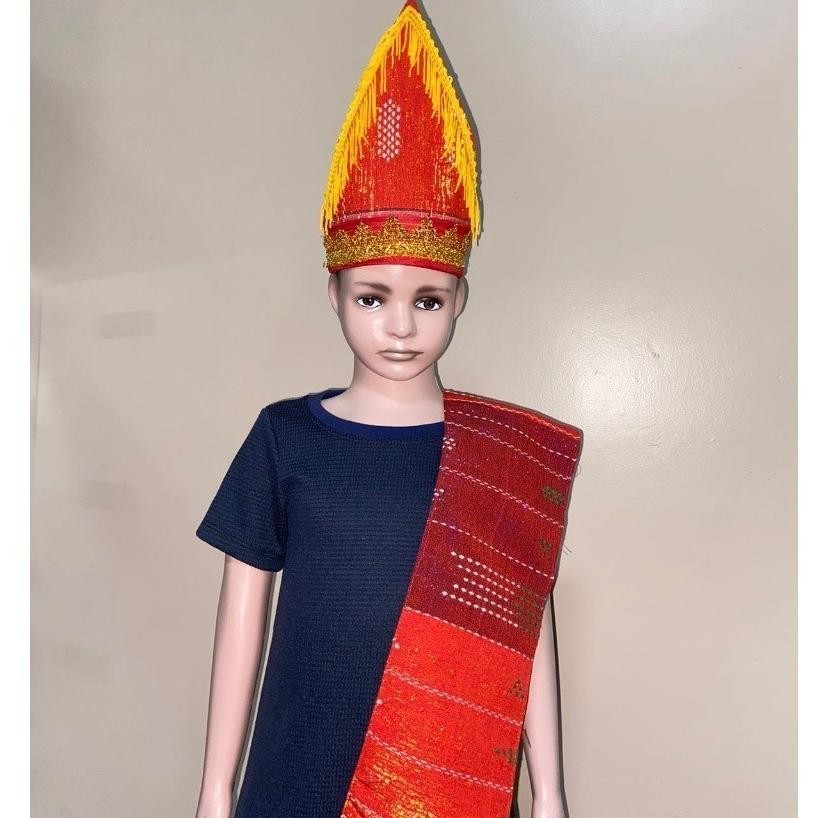 Best Seller Paket 2  Anak Laki-Laki  / Sortopi / Selendang Batak / Pakaian Adat Batak / K E Berkuali