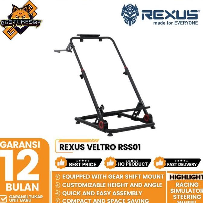 TERBARU - REXUS VELTRO RSS01/RSS-01 RACING SIMULATOR STEERING WHEEL UNIVERSAL