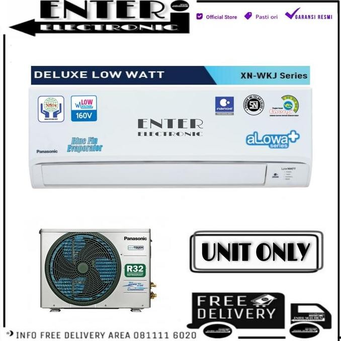 TERLARIS - PANASONIC CSCU XN5WKJ - AC PANASONIC 0.5PK DELUXE LOWWATT CS CU XN5WKJ