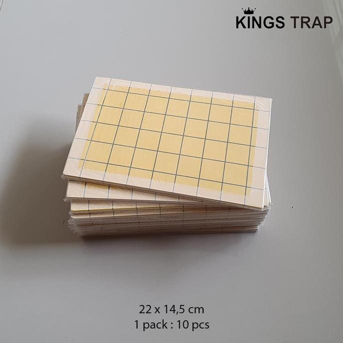 

BEBAS ONGKIR - 10 lembar Glue pad / Gluepad / Kertas Lem Fly Catcher 22 x 14.5 cm