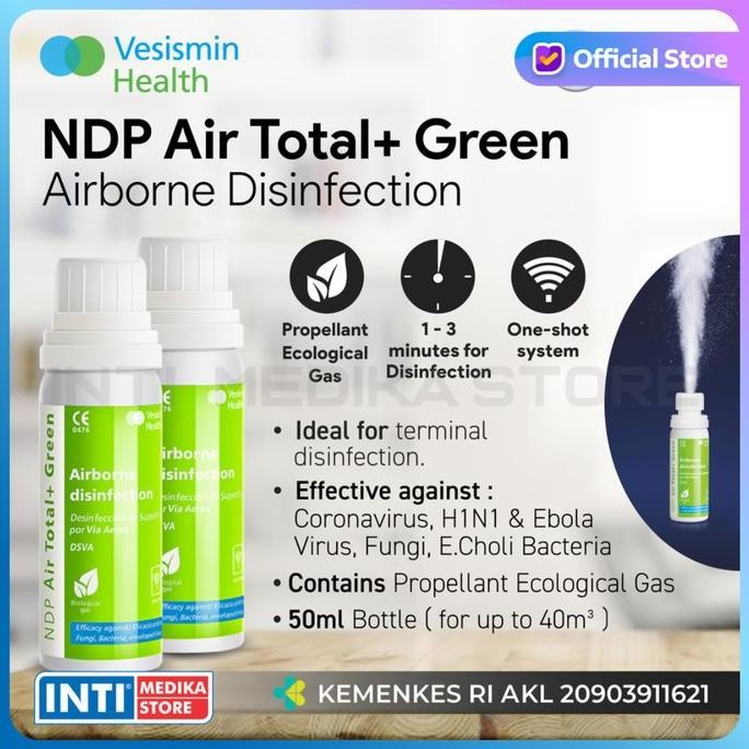 TERMURAH - VESISMIN - NDP Air Total + Airborne Disinfectant | Desinfektan Udara