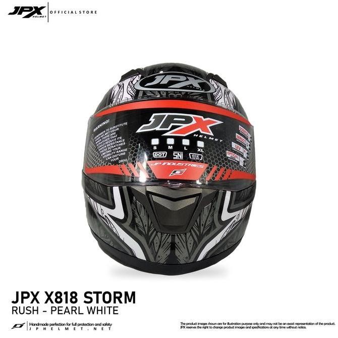 Helm JPX - Helm Full Face Storm X818 - Rush