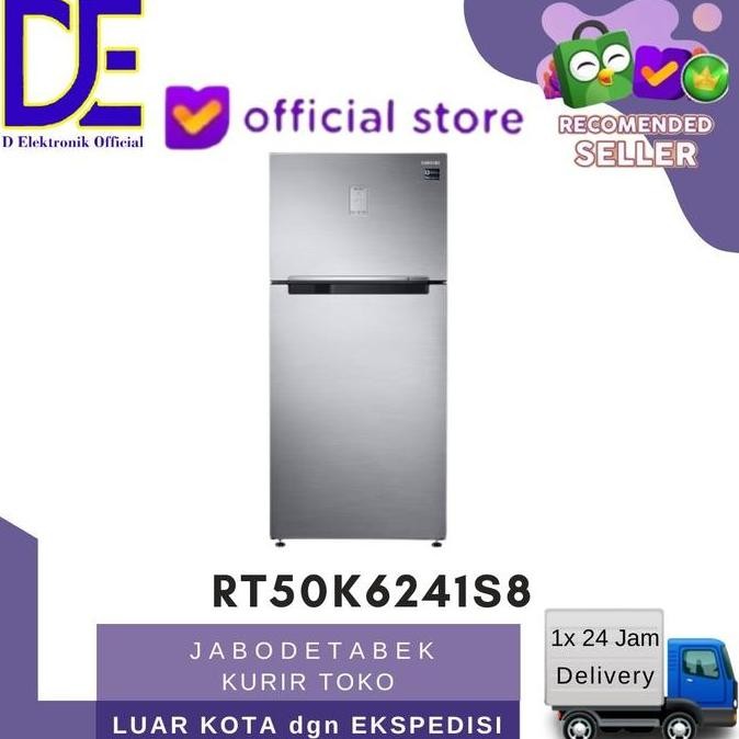 TERLARIS - PROMO SAMSUNG RT50K6241S8 KULKAS 2 PINTU 500 LITER GARANSI RESMI