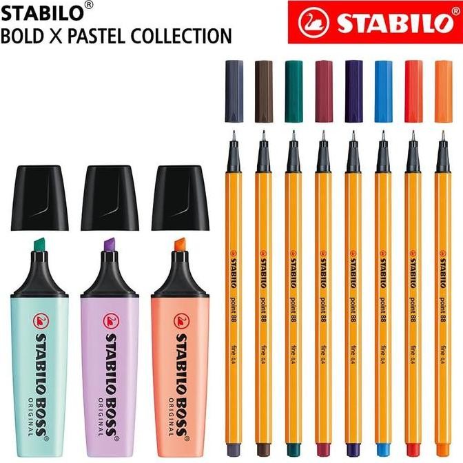 

TERMURAH - STABILO - Bold x Pastel Collection - Set 11 BOSS Pastel point 88 / pen