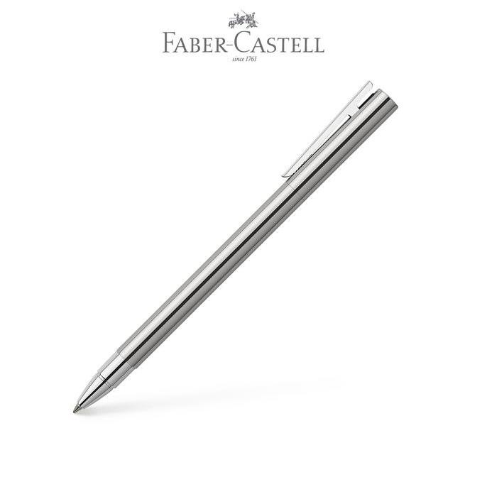 

TERBARU - Faber-Castell Neo Slim Roller Ball Stainless Steel, Shiny