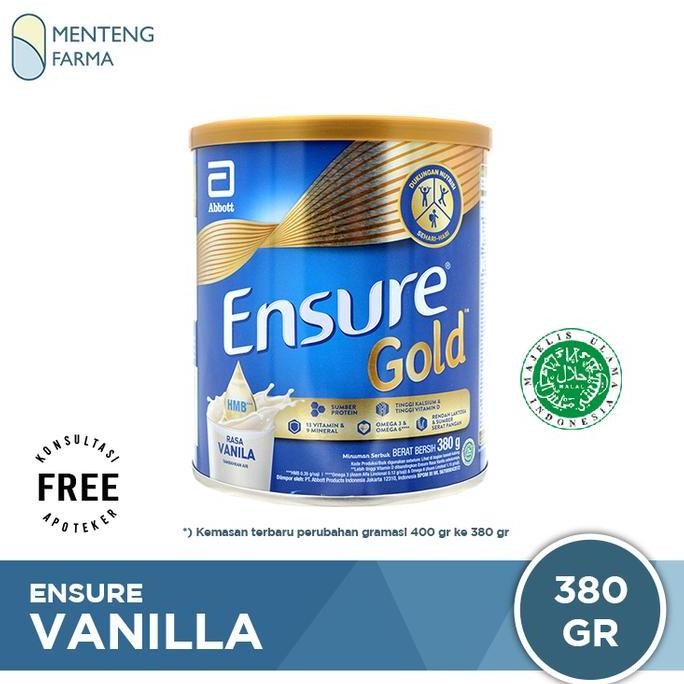 

NEW Ensure Vanila 380 Gram - Susu Penambah Nutrisi Dewasa Rendah Laktosa