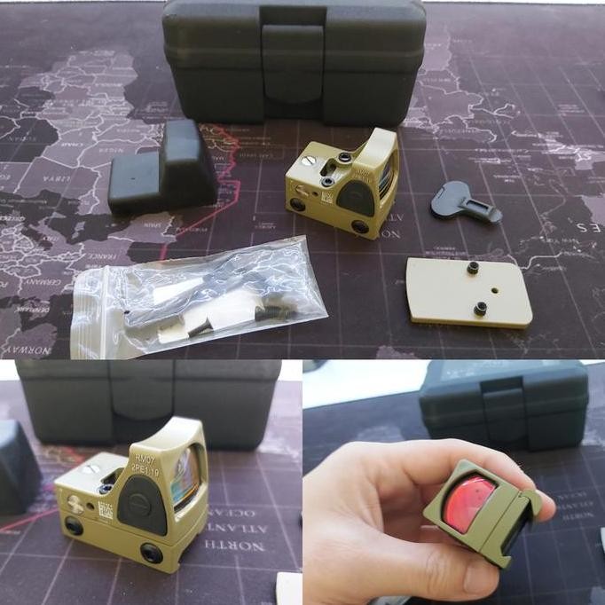 

soetac Red Dot RMR reflexsight red lens antishock aeg gbbr Dark earth DS