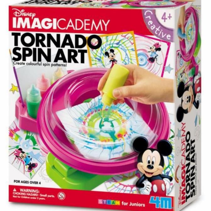 

4M Mainan Edukasi Anak Disney Tornado Spin Art Seni Lukis Cat