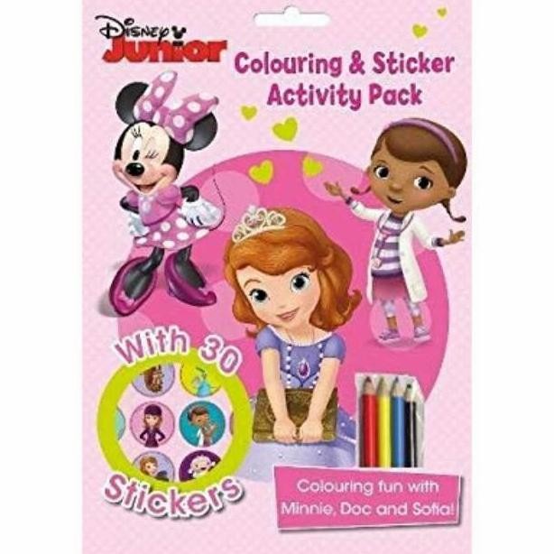 Buku Anak Disney Junior Colouring & Sticker Activity Pack Stickers