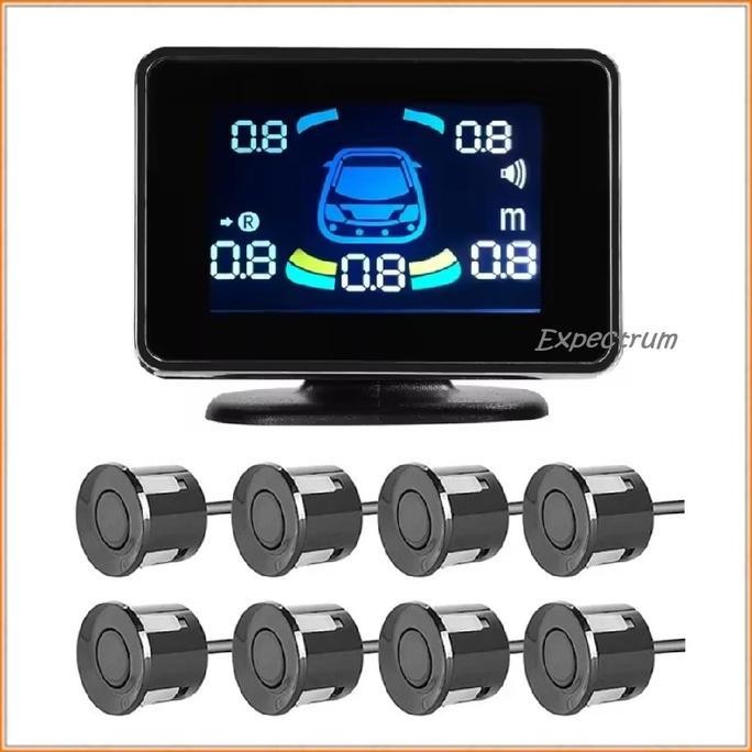 Sensor Parkir Mobil Depan Belakang 8 Sensor + Led Display Meter