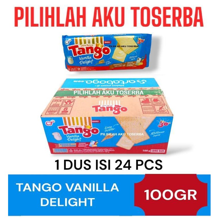 

Tango Wafer Vanilla Delight 110 Gr Menjadi 100 Gr - ( Harga 1 Karton Isi 24 Pcs ) Terlaris Best Quality 100% Original