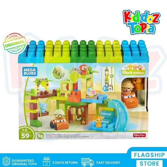 Mega Bloks MEGABLOKS Swing & Slide Safari JUNGLE ADVENTURE  DPJ58
