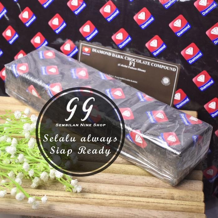 

Diamond Sekitar 1 Kg Dark Chocolate Compound F1 Cokelat Hitam Coklat Kompon Blok Diamon Block New Best Quality 100% Original