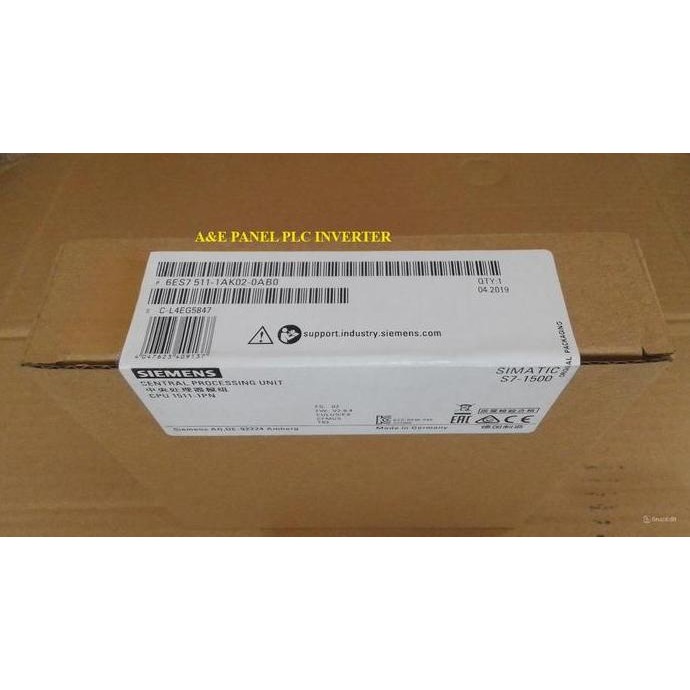 PLC Siemens S7-1500 S7 1500 6ES7511-1AK02-0AB0 6ES7 511 1AK02 0AB0