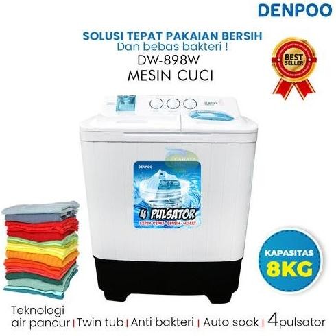 Mesin Cuci Denpoo DW 898W 8kg
