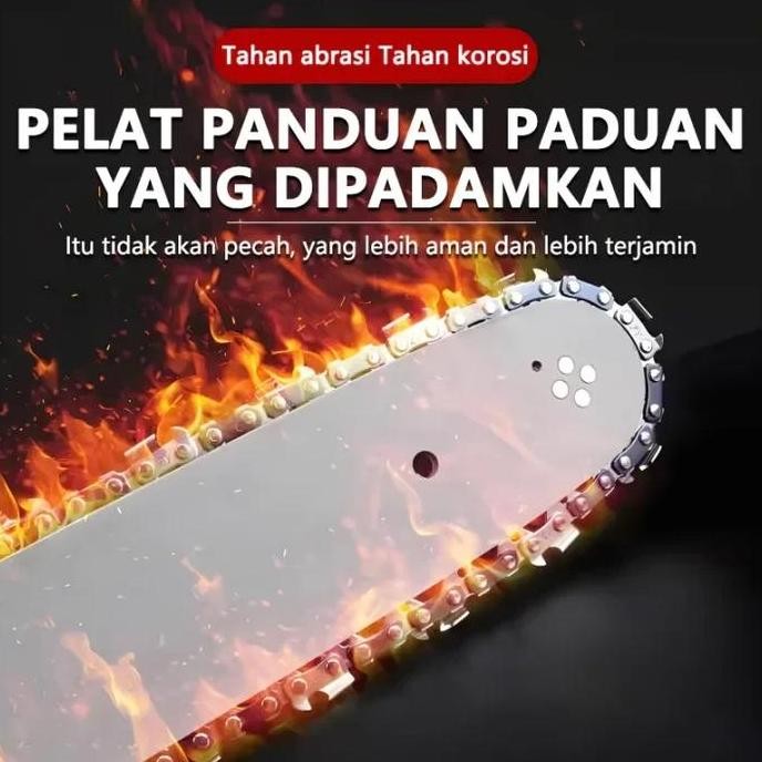 4/6/8 Inc Rantai Gergaji Rantai + Pelat Pemandu Rantai Gergaji Mesin Aksesori Untuk Gergaji Mesin Da