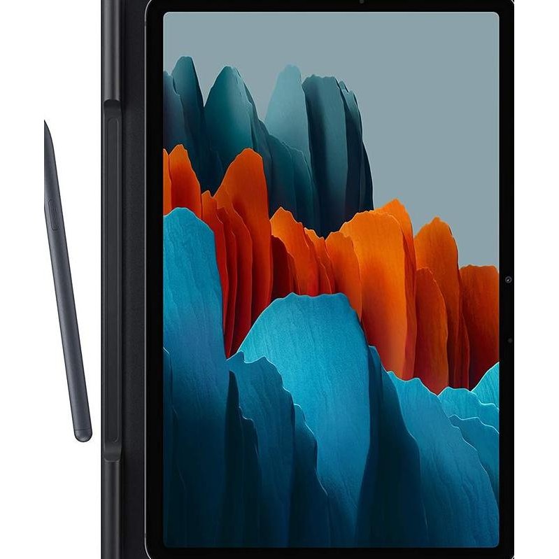 TERBARU - Case Samsung Tab S7 Plus 12.4 T970 T975 Flip Cover Kulit Slot Pen OEM