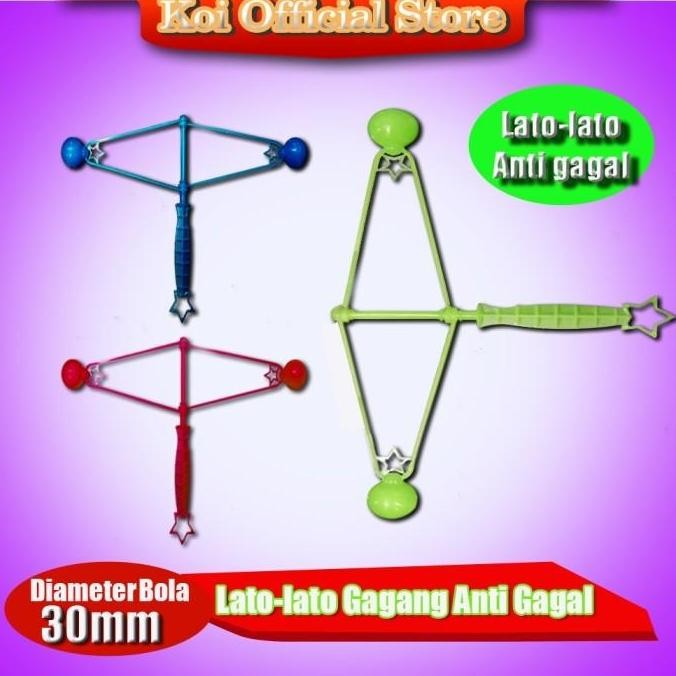 Promo Koi Official-Mainan Jadul Lato-Lato Tangkai (gagang) Grosir 1000set COD