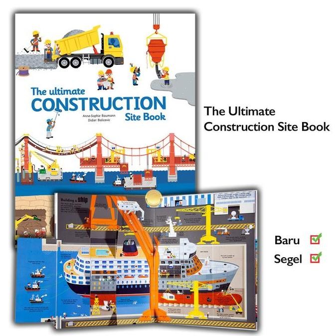 Buku The Ultimate Construction Site Book Pop Up Lift the Flap Twirl